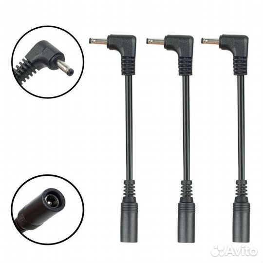 Переходник гнездо 5.5x2.5-F на штекер 3.5x1.35-M 2