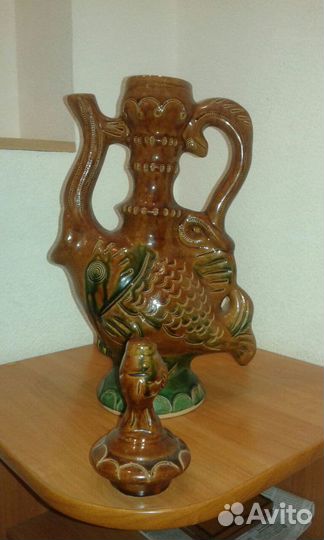 Ваза Кувшин в виде рыбы