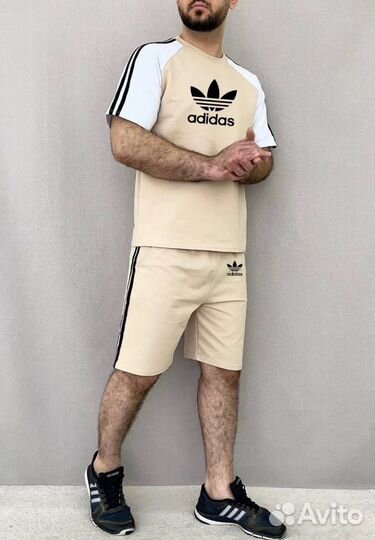 Летний костюм Adidas шорты+футболка