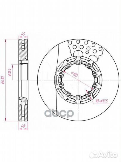 Диск тормозной SAF о.н.4079001300 (M2000081) 03