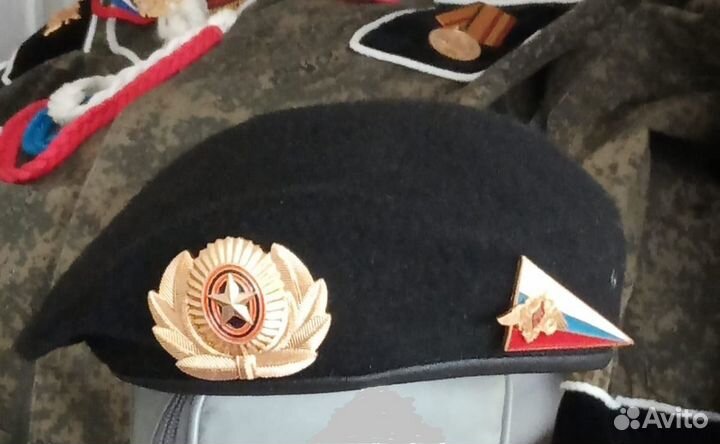 Берет черный военный