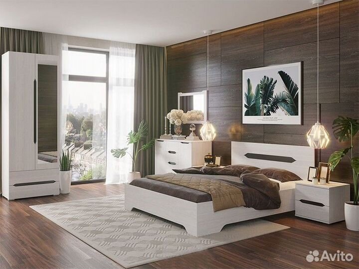 Спальня валенсия кр 011 кровать 1,4х2,0 с ортопедо