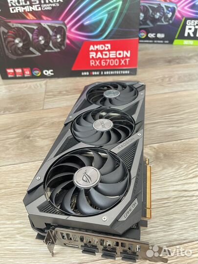 Видеокарта asus RX 6700XT 12Gb RogStrix OC