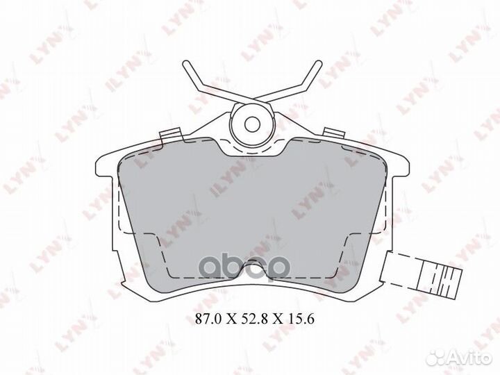 Колодки тормозные дисковые зад SX-1155;WS22