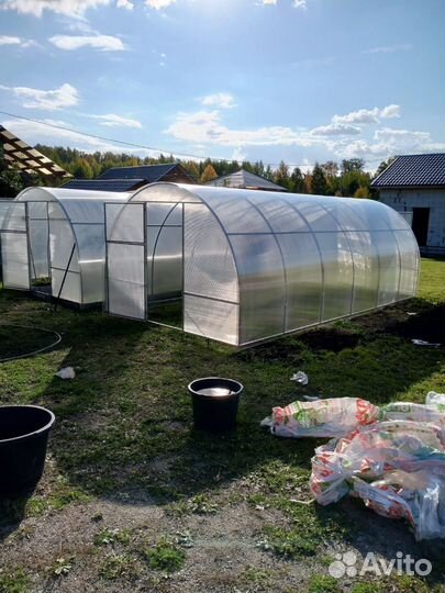 Теплица усиленная 20*30 оцинкованная