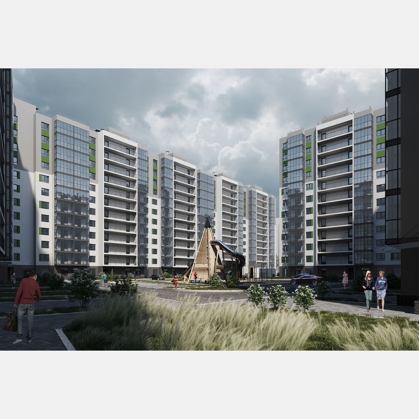 2-к. квартира, 53 м², 12/12 эт.