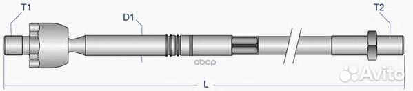 Тяга рулевая перед прав/лев voax1867 Moog