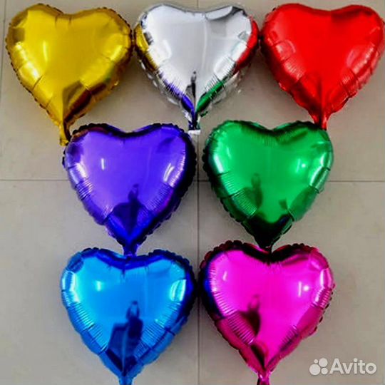 Воздушный шар сердце фольгированый