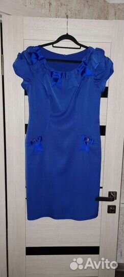 Платье синее