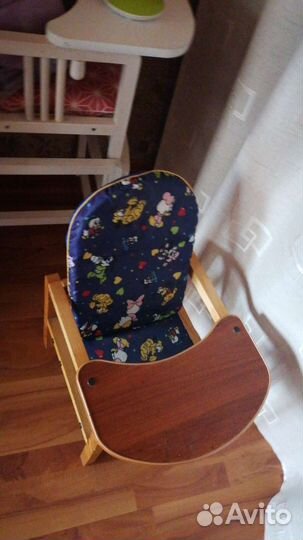 Детский столик и стульчик деревянный б/у