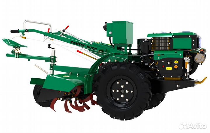 Мотоблок Файтер 101DE + почвофреза и сиденье