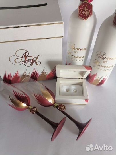 Свадебные аксессуары, свадебные бокалы