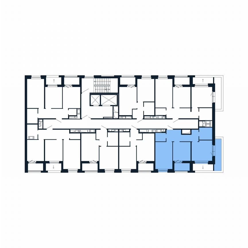 2-к. квартира, 58,3 м², 11/12 эт.