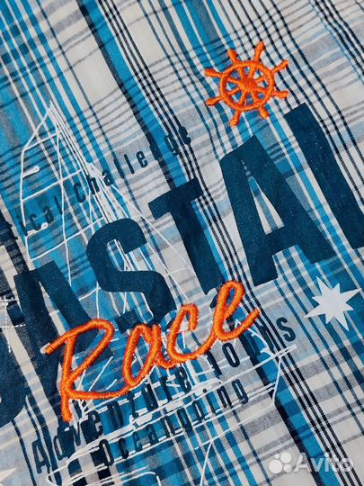 X-Mail XL рубашка с вышивкой и принтом Германия