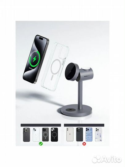 Бзу Aukey MC311 3in1 Qi2 RU