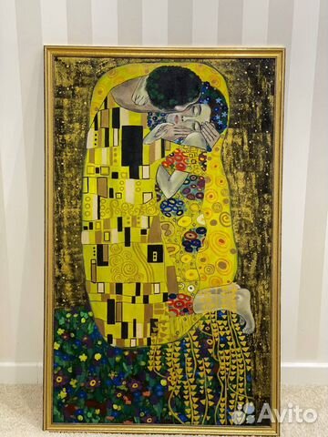 Картина Климт «Поцелуй»