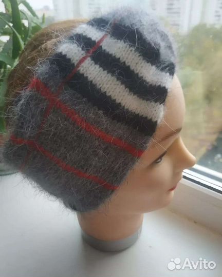 Повязка на голову вязаная