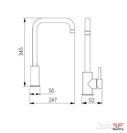 Смеситель для раковины Diiib Stainless Steel Kitch