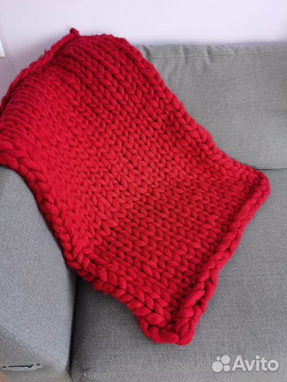 Плед вязаный