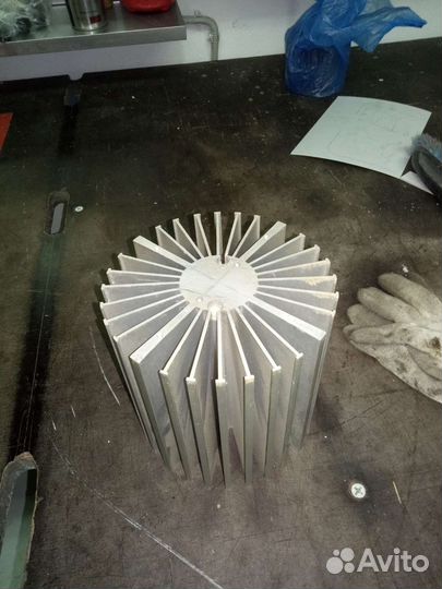 Радиатор алюминиевый светодиодного фонаря