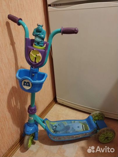 Самокат детский трехколесный бу