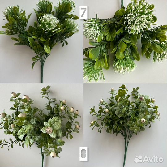 Искуственные цветы, листья