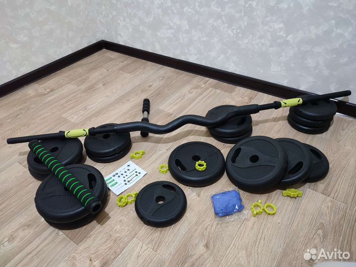 Гантели 40 кг + две штанги