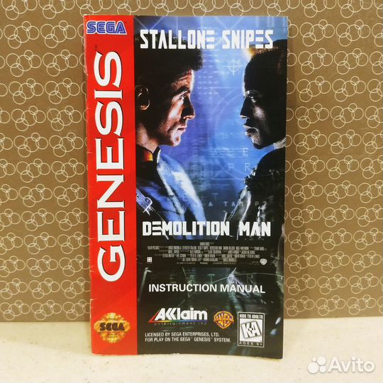 Demolition Man Sega Genesis оригинал