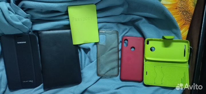 Различные чехлы на технику и обложка на паспорт