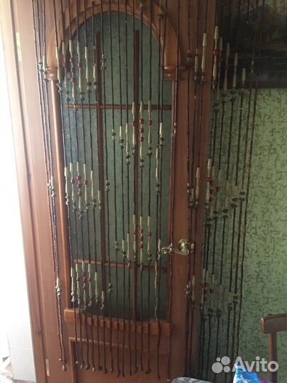 Декоративная, деревянная штора