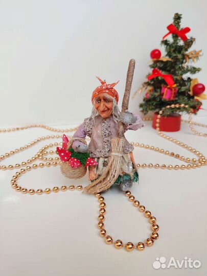 Ватная игрушка на елку