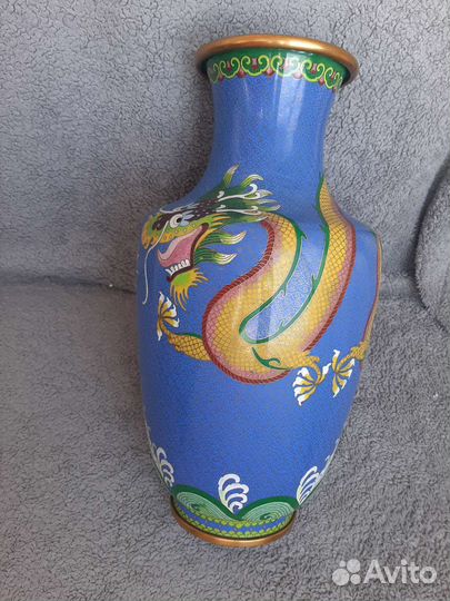 Ваза Клуазоне Старый Китай