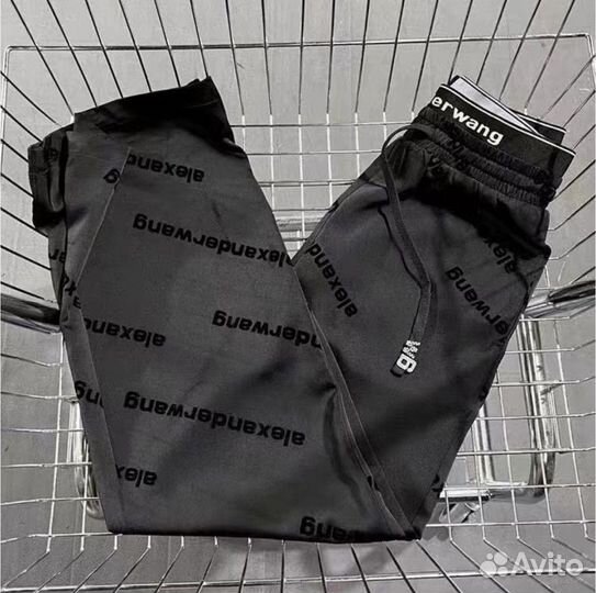 Штаны атласные alexander wang