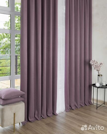 Комплект штор канвас Эдем готовые и на заказ