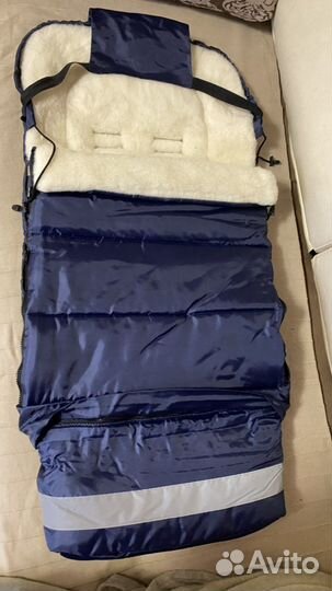 Конверт детский из овчины зимний новый