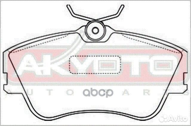 Колодки тормозные дисковые передние AKD-0160 AK