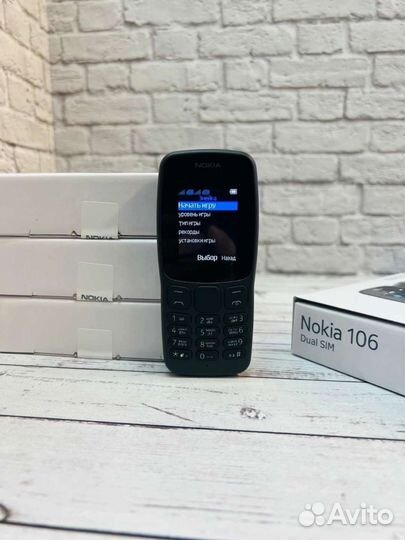 Телефон nokia 106 2sim новый