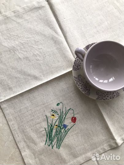Салфетки сервировочные льняные 2 шт