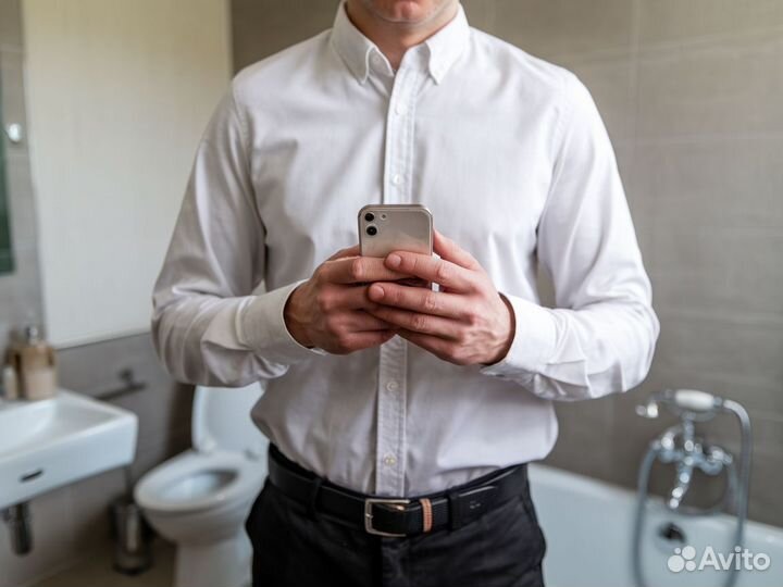 Мужская рубашка белая