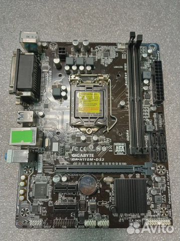 Материнская плата Gigabyte GA-H110M-DS2 купить в Санкт-Петербурге ...