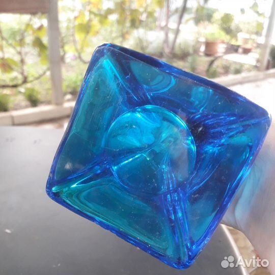 Ваза цветное стекло винтаж