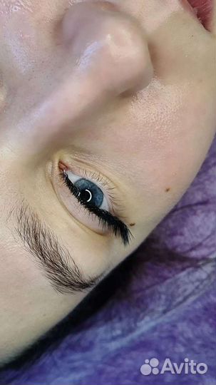 Наращивание ресниц, перманент