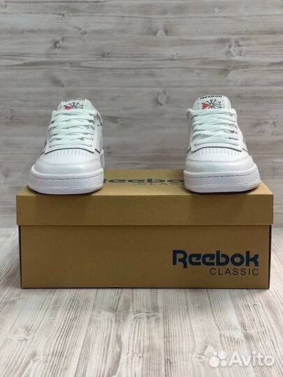 Кеды белые reebok