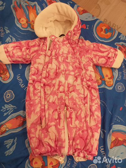 Зимний комбинезон трансформер 68 74