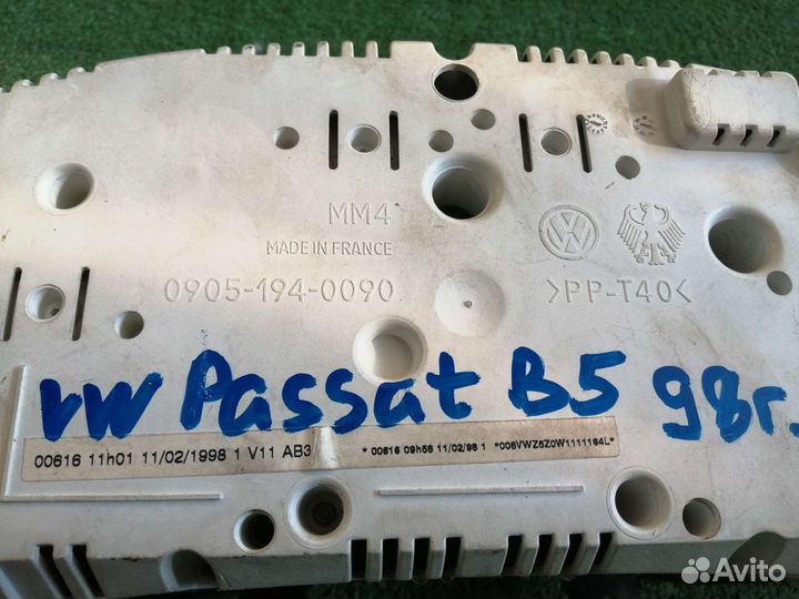 Щиток приборов volkswagen passat b5