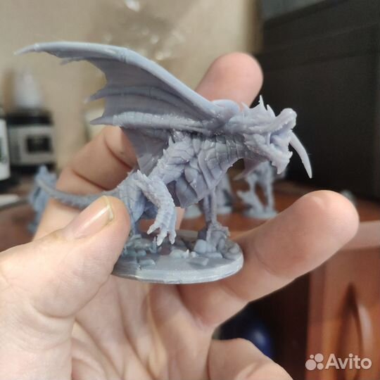 Дракон и герои фигурки d&d