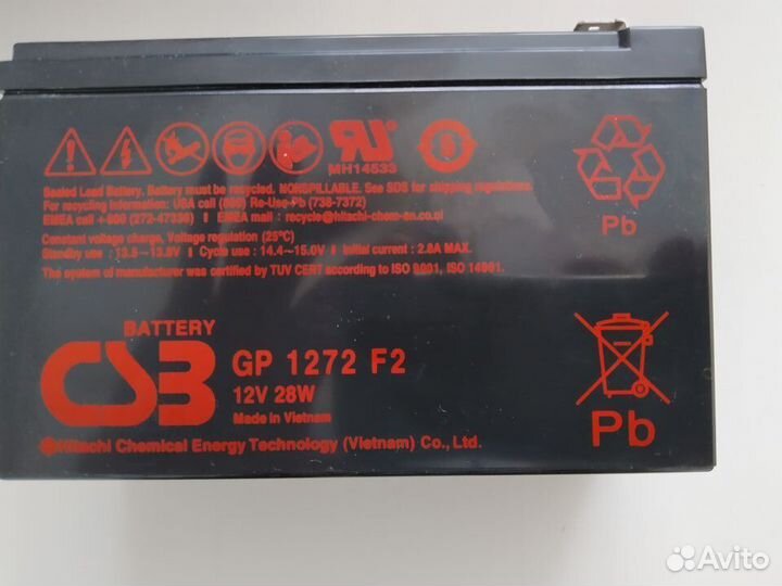 Аккумуляторы CSB 1272 GP F2 и CSB HR 1221 W F2