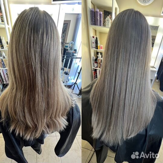 Наращивание волос, Окрашивание