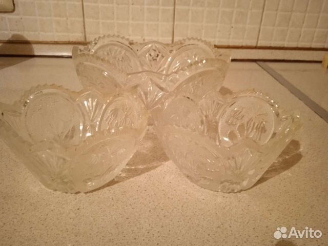 Хрустальные салатники,хохлома,графины СССР