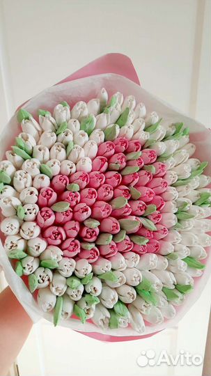 Съедобные букеты из зефира